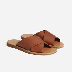 Everlane The Day Crossover Sandal in Sienna Brown